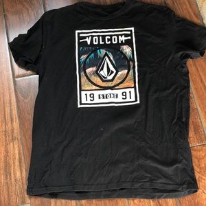 Volcom black logo t-shirt. Large